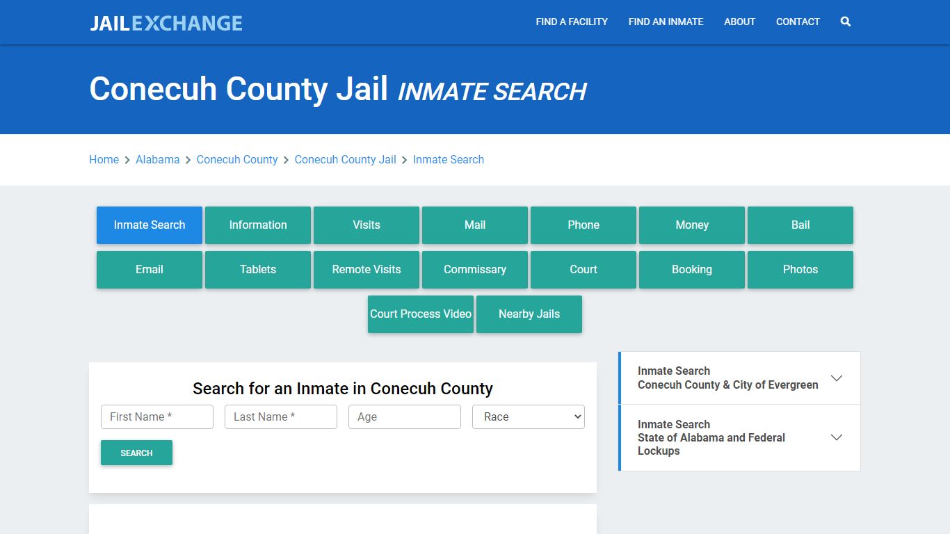 Conecuh County Jail, AL Inmate Search: Roster & Mugshots