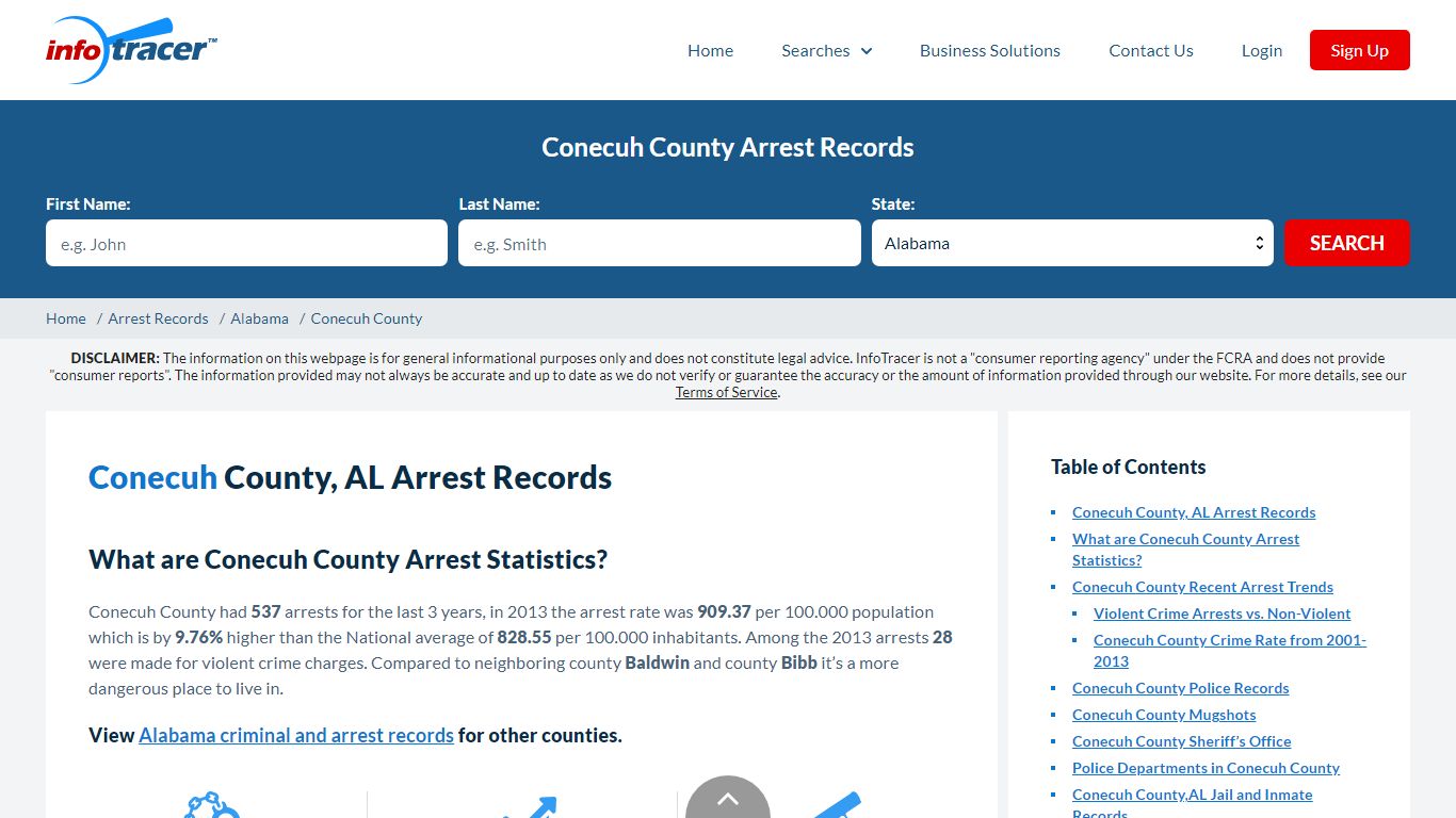 Conecuh County, AL Arrests, Mugshots & Jail Records - InfoTracer