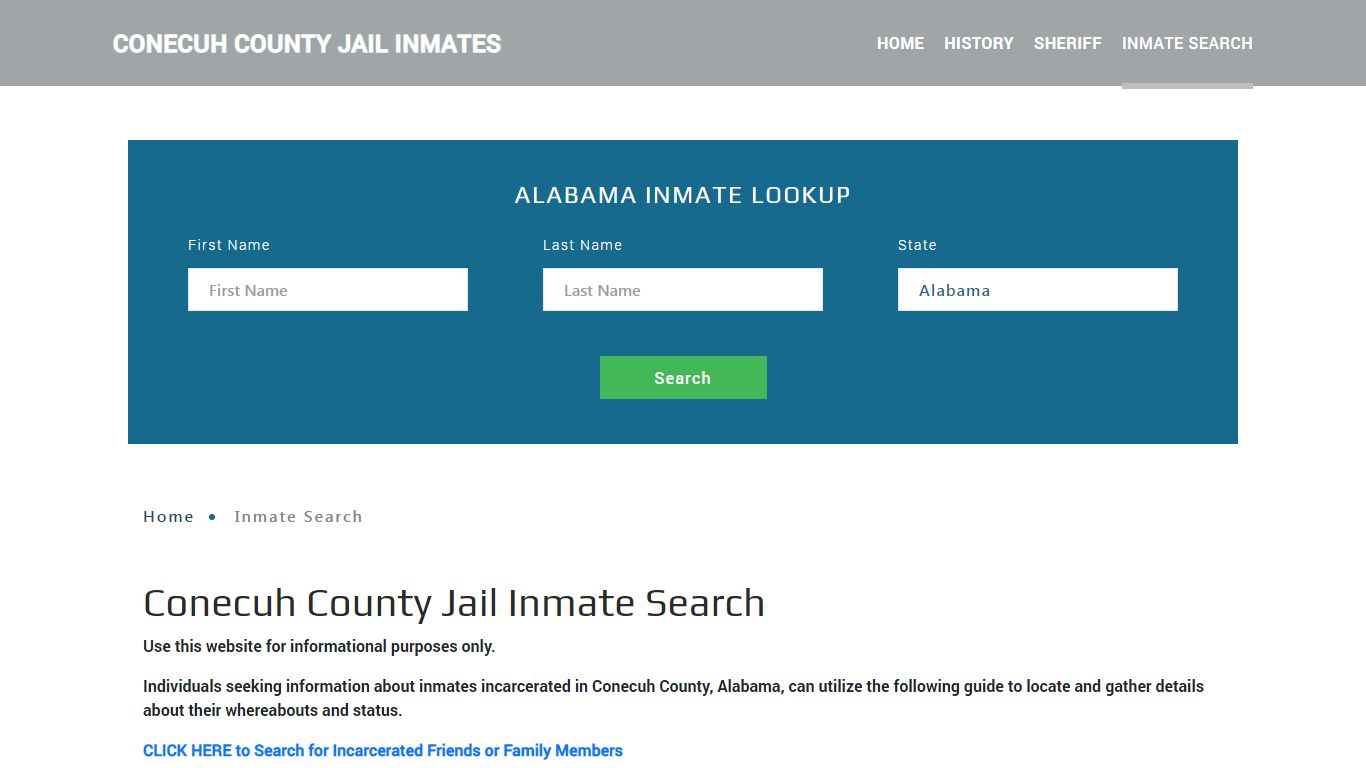 Conecuh County, AL Detainee Lookup