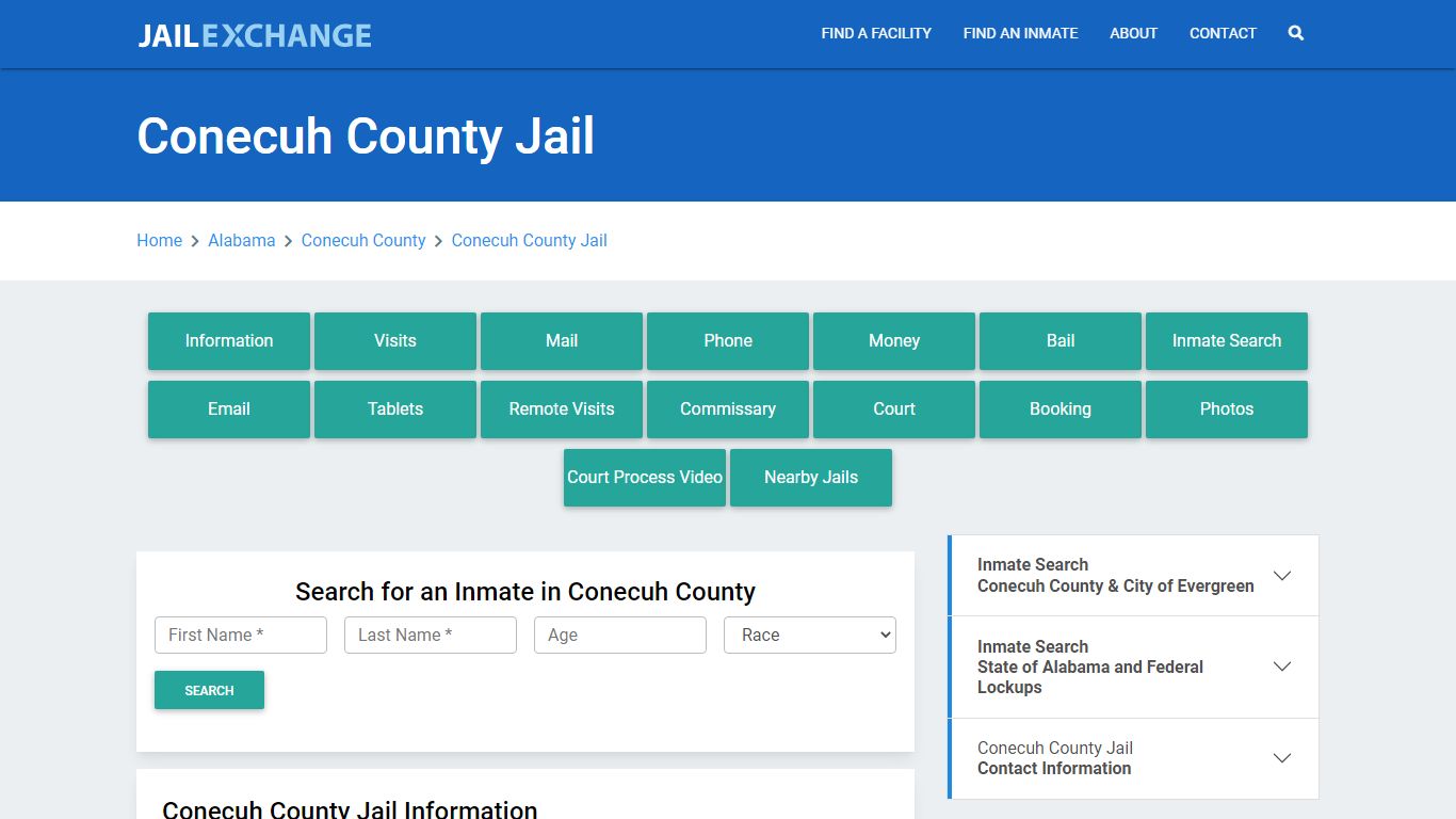 Conecuh County Jail Roster Lookup, AL, Inmate Search